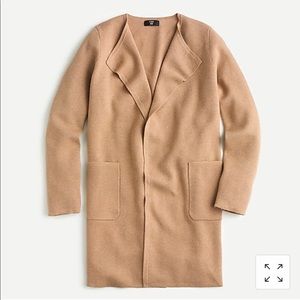J Crew | Juliette collarless sweater-blazer